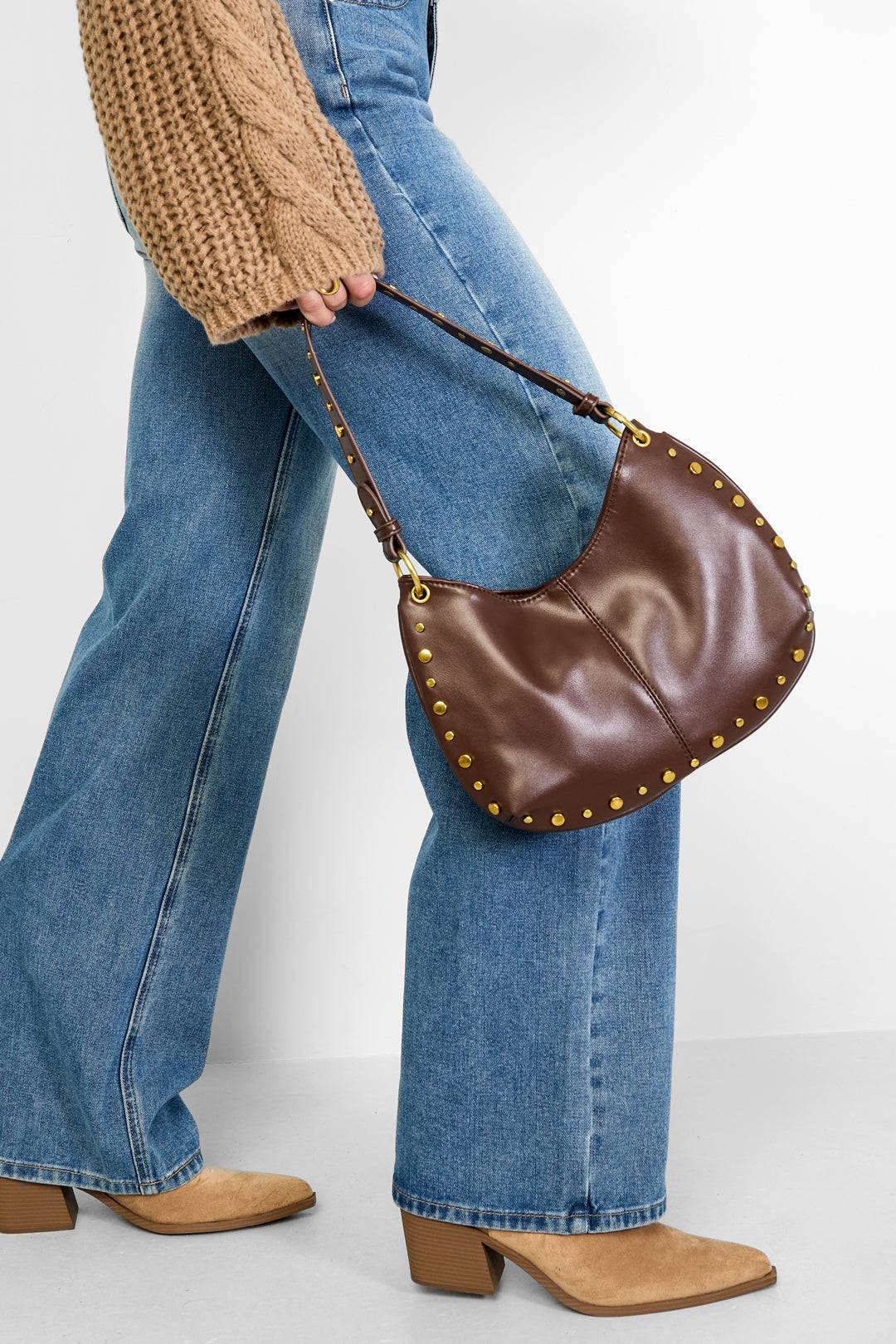 Shoulder Bags Rivet Casual PU Daily Accessories