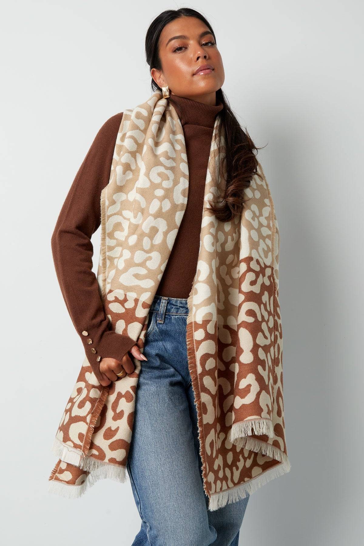 Winter scarf leopard lover