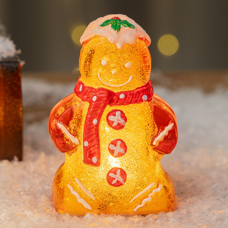 Gingerbread Man Snowman Ornament