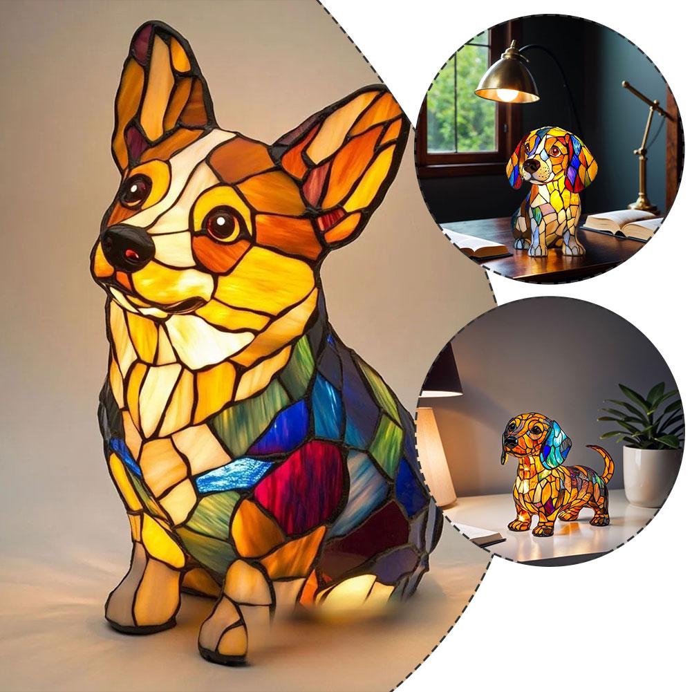 Animal Resin Night Light LED Stained Art Night Light