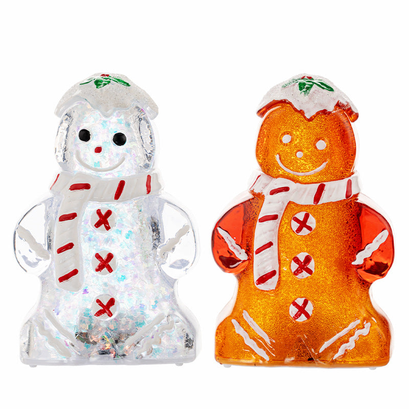 Gingerbread Man Snowman Ornament