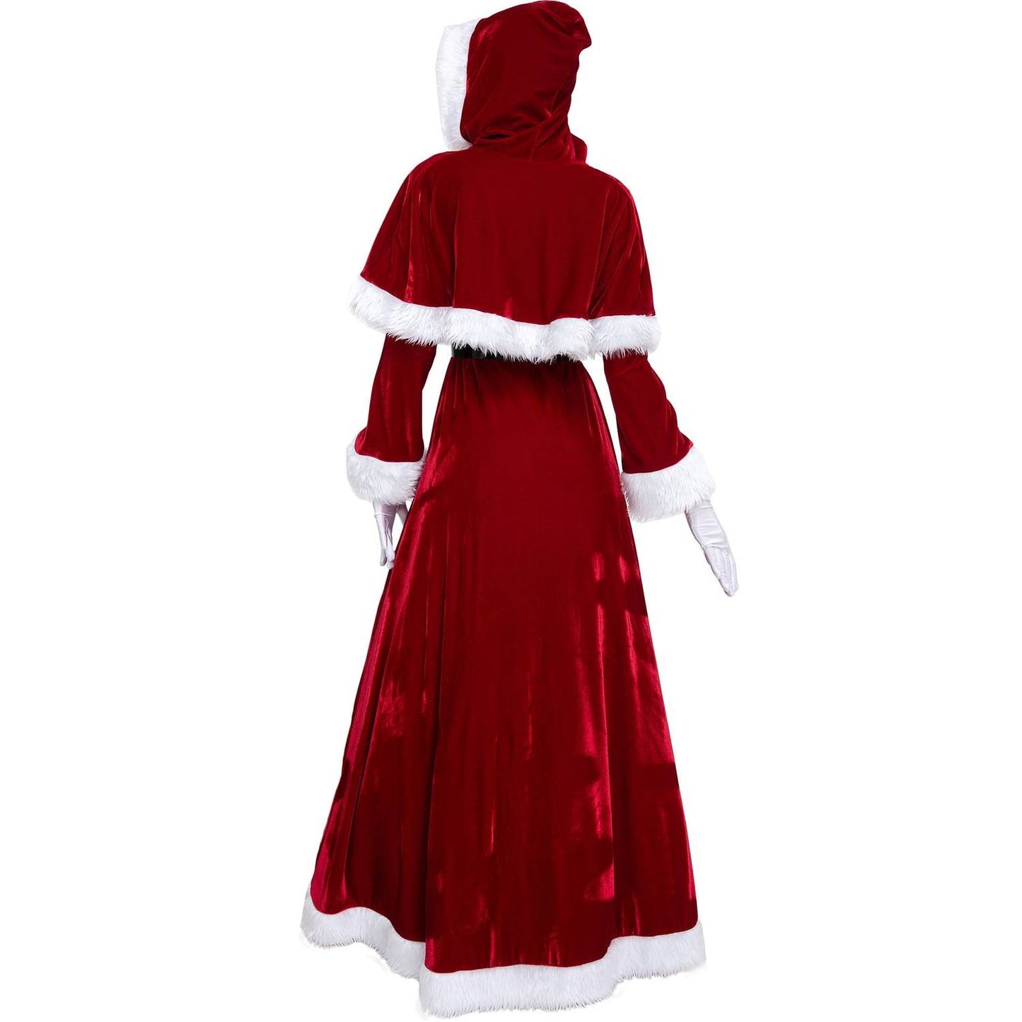 Christmas Queen Long Dress – Elegant Holiday Costume for Women