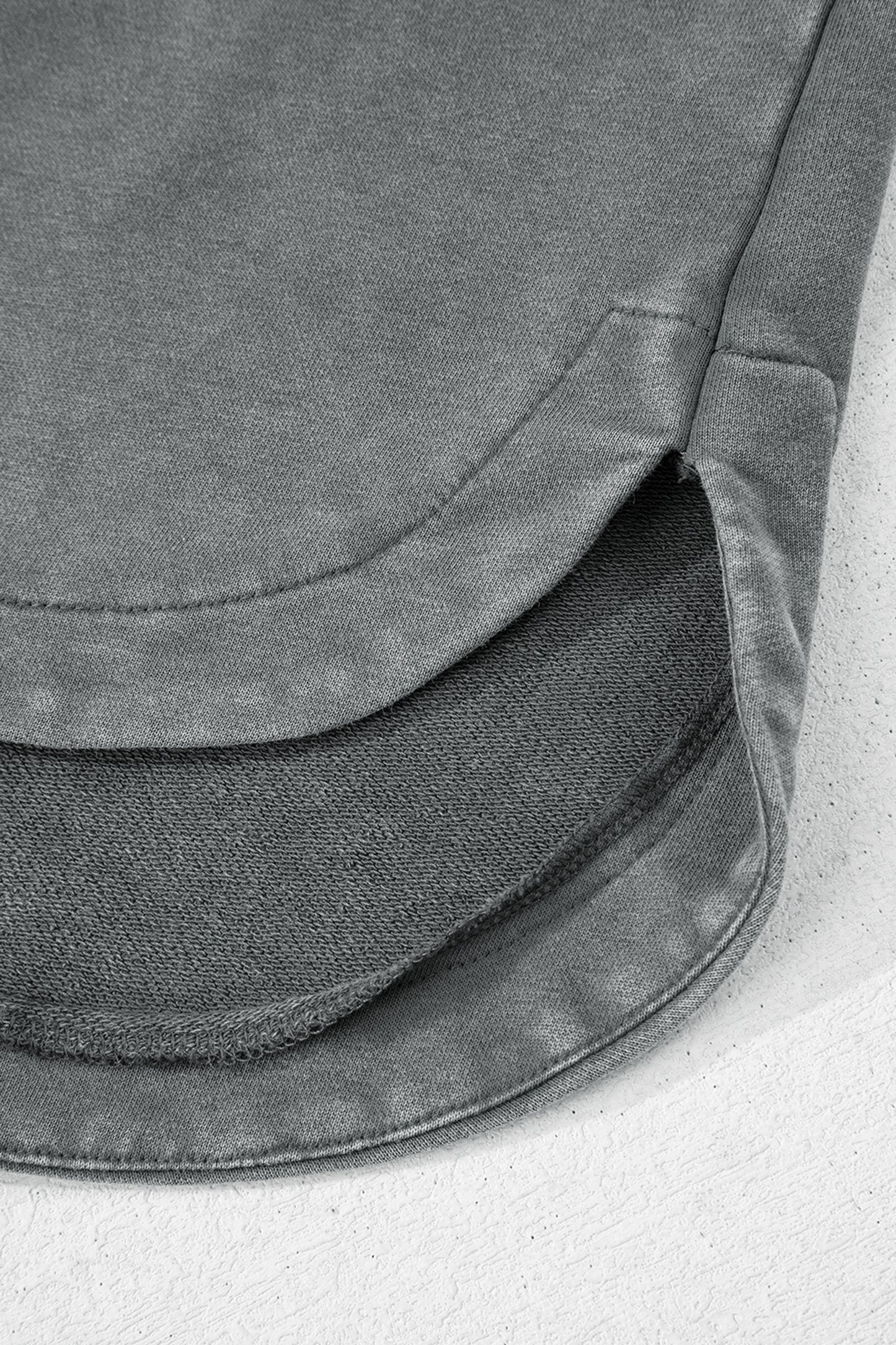 Drop Shoulder Shacket with Side Slit