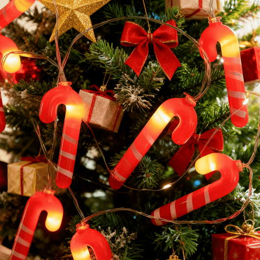 Christmas Crutches & LED Light String – Festive Christmas Lights
