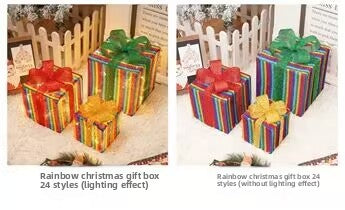 Christmas Decorative Light Gift Box Set with Remote Control