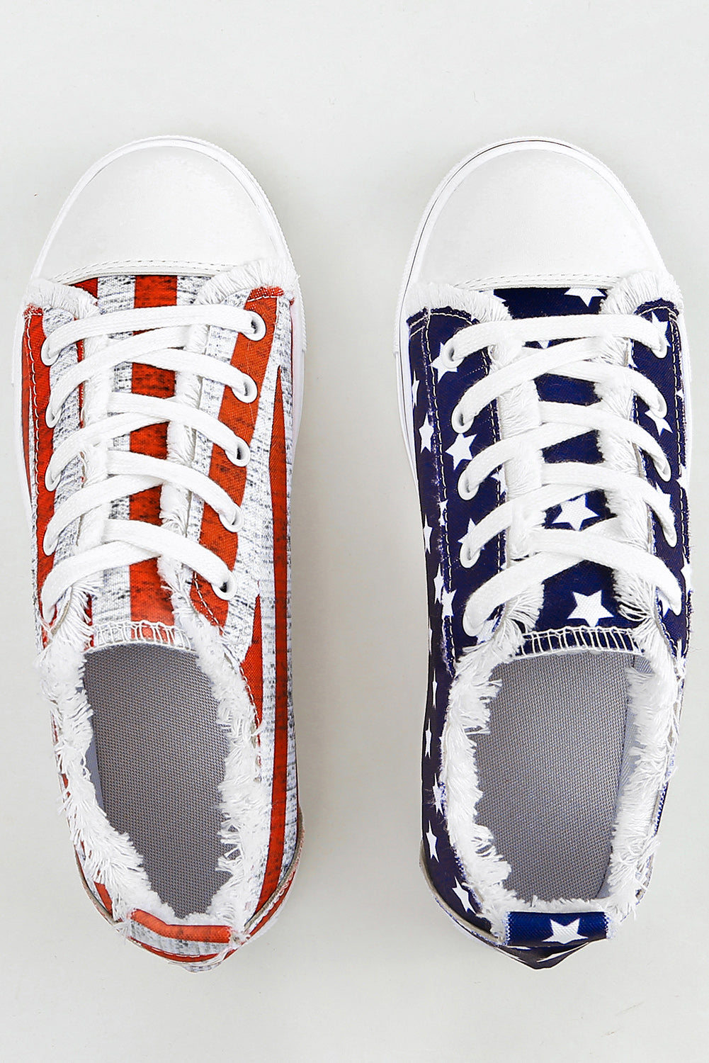 Blue American Flag Lace-up Canvas