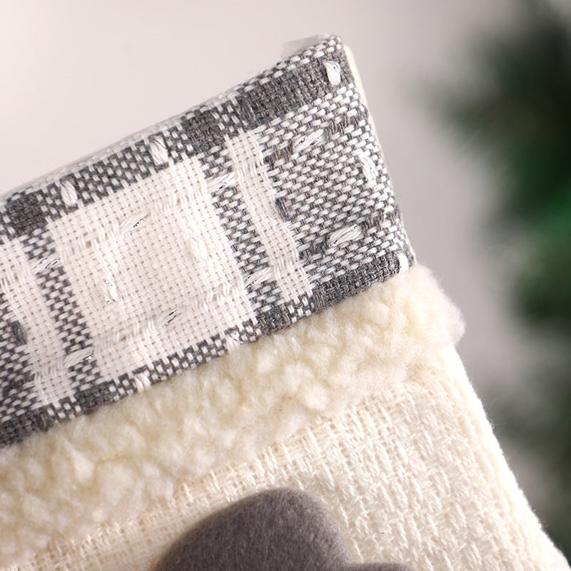 Christmas Decoration Socks with Laser Patterns