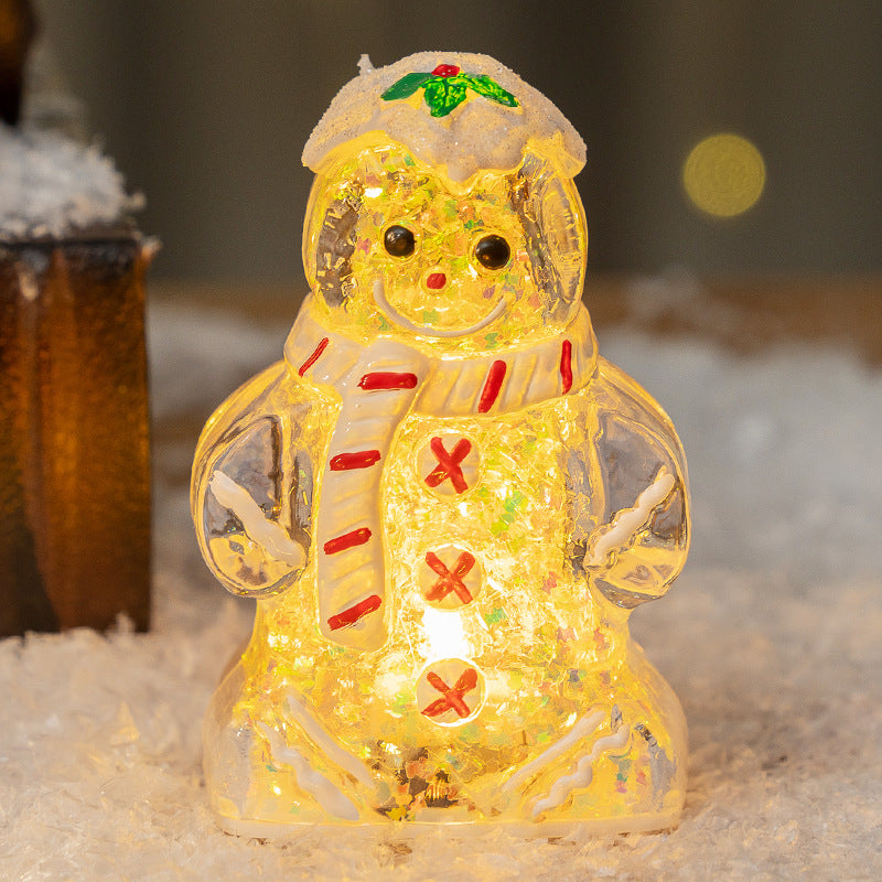 Gingerbread Man Snowman Ornament