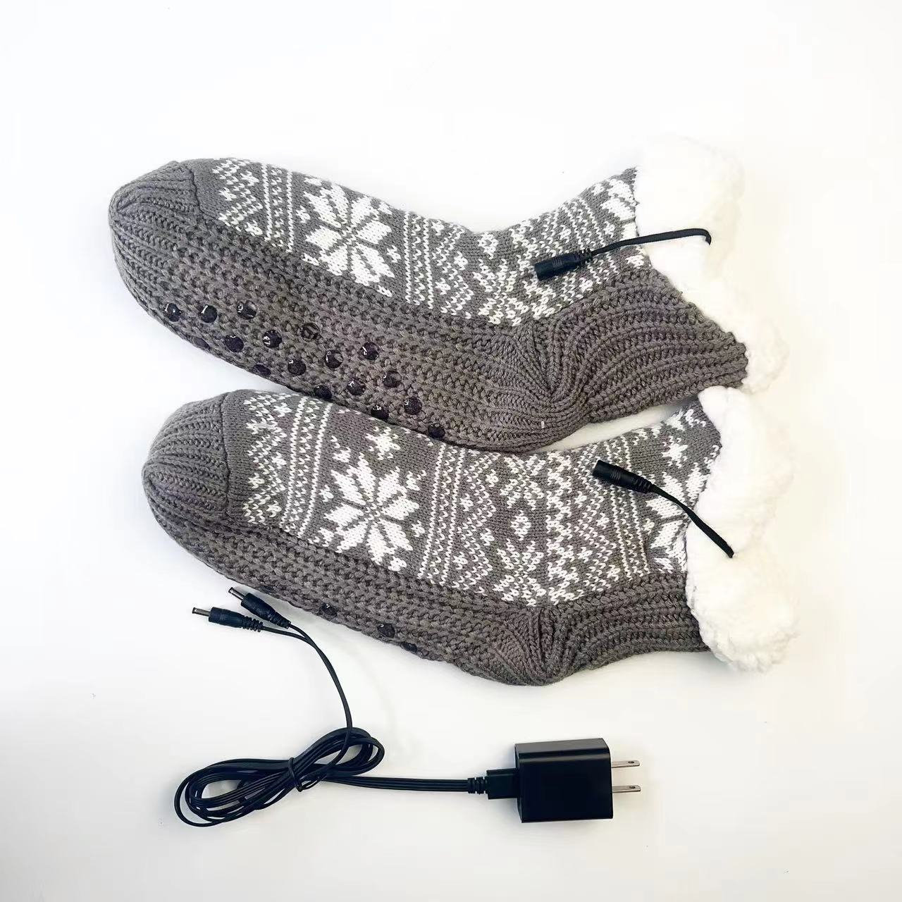 USB Home Heating Foot Warmers - Christmas Warmth Socks
