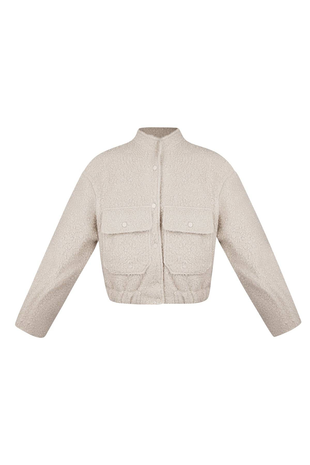 Boucle bomber jacket