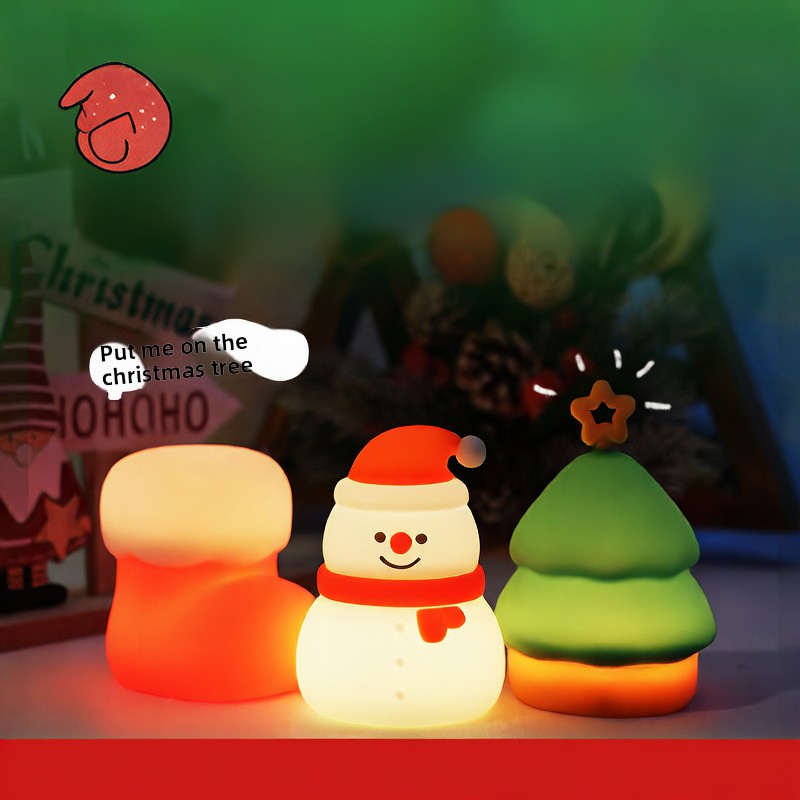 Christmas Silicone Night Light for Home Decor