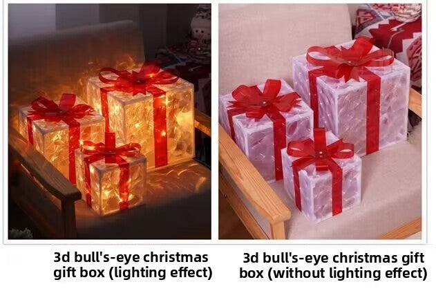 Christmas Decorative Light Gift Box Set with Remote Control