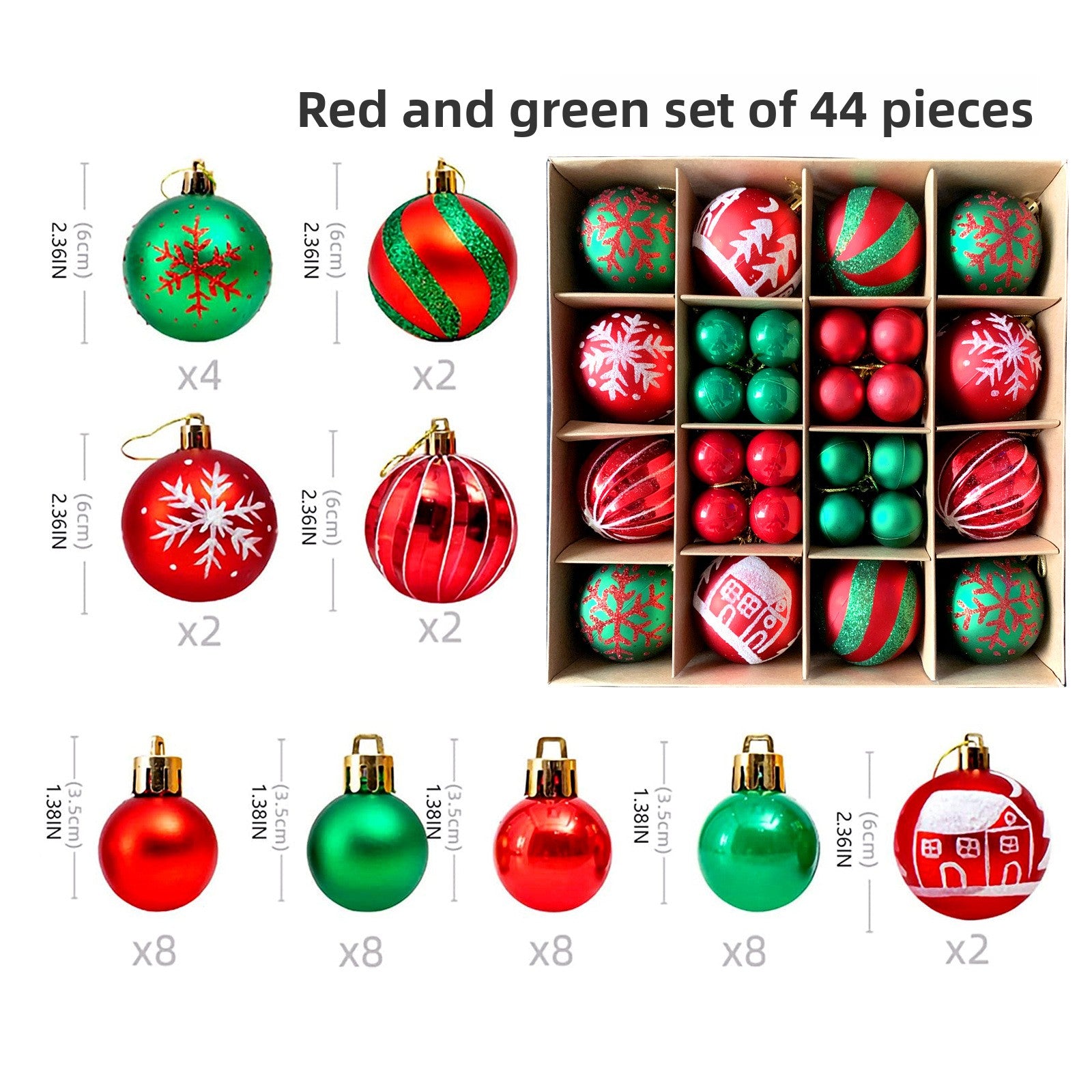 Spherical Christmas decorations Christmas tree