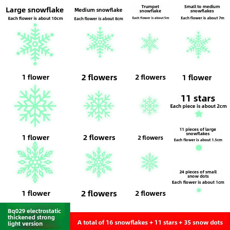 Snowflake Decoration Stickers