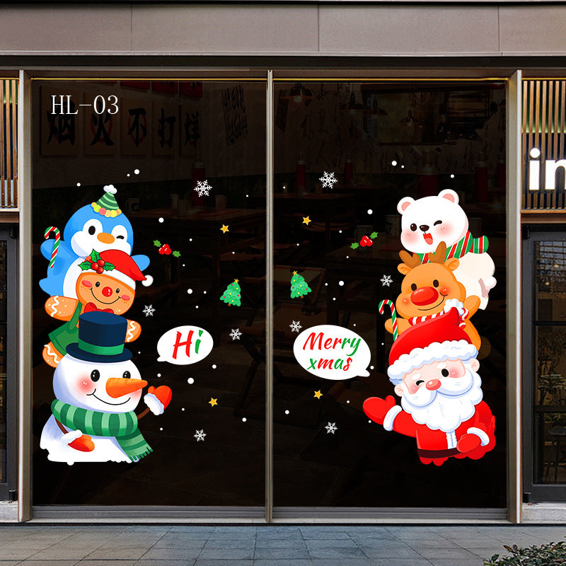Christmas window stickers