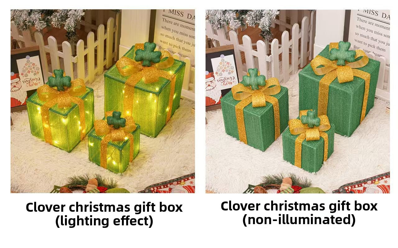 Christmas Decorative Light Gift Box Set with Remote Control