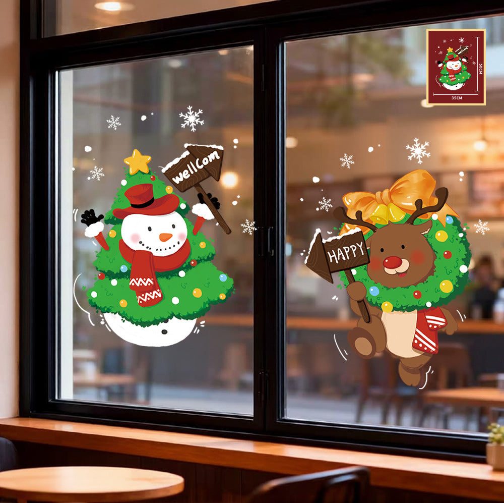 Christmas window stickers