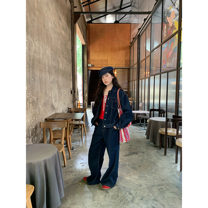 High waisted slightly flared jeans