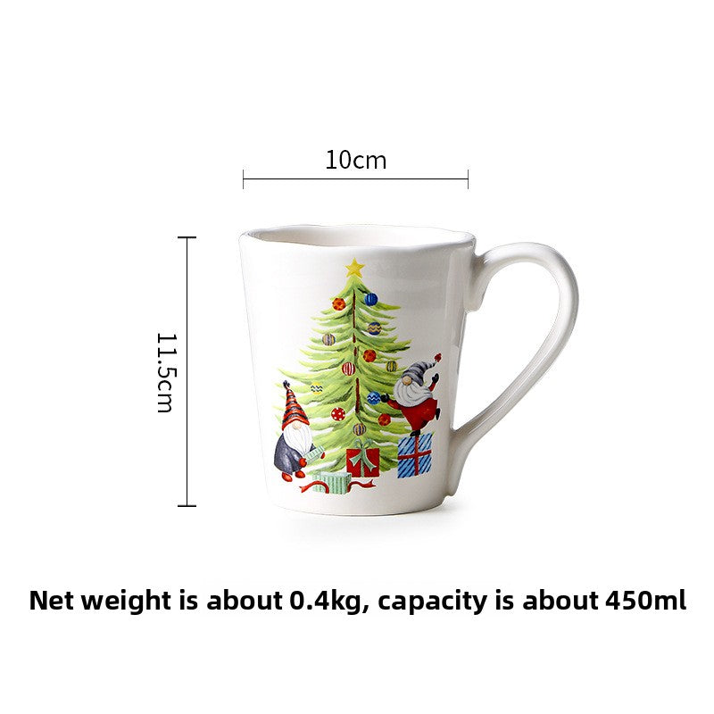 Christmas Themed Ceramic Dinner Plate