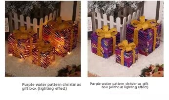 Christmas Decorative Light Gift Box Set with Remote Control