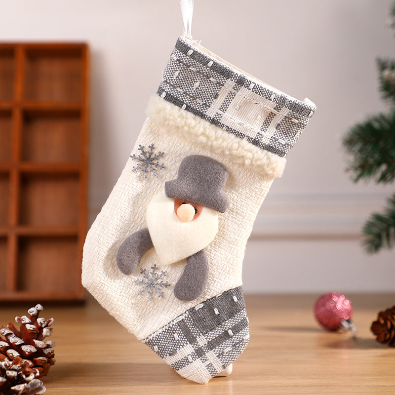 Christmas Decoration Socks with Laser Patterns