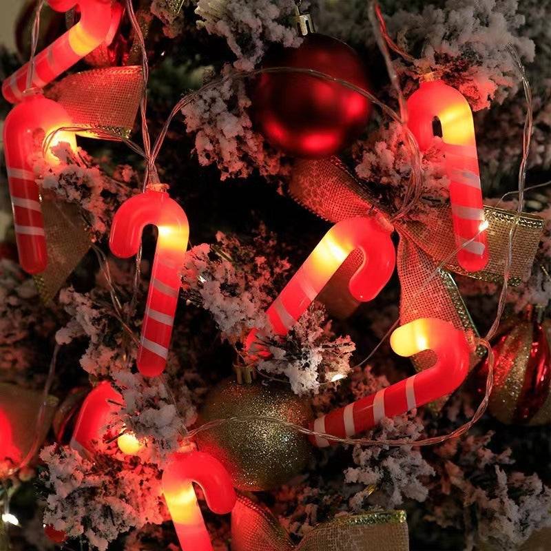 Christmas Crutches & LED Light String – Festive Christmas Lights
