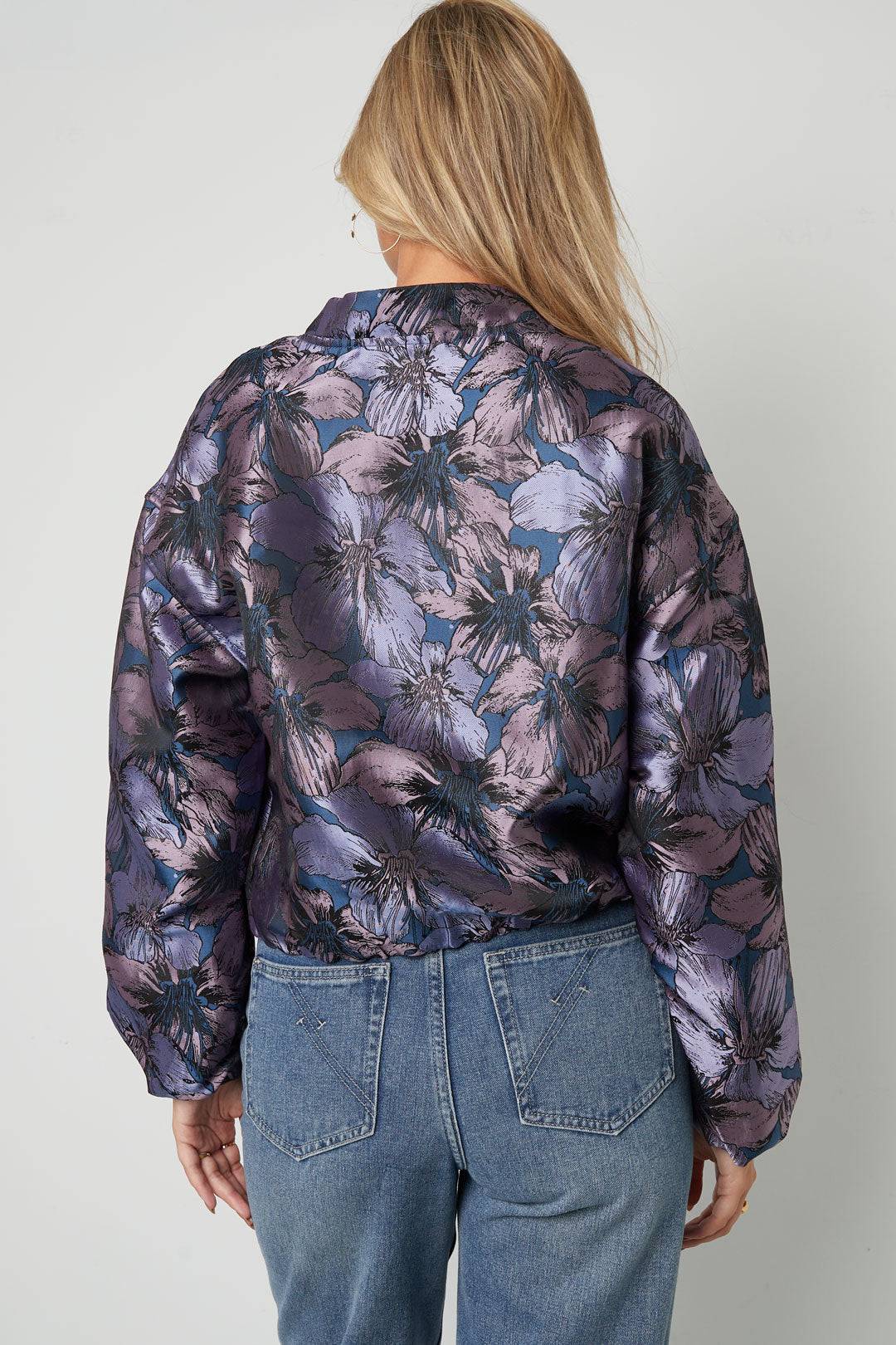 Jacquard Jacket Flower