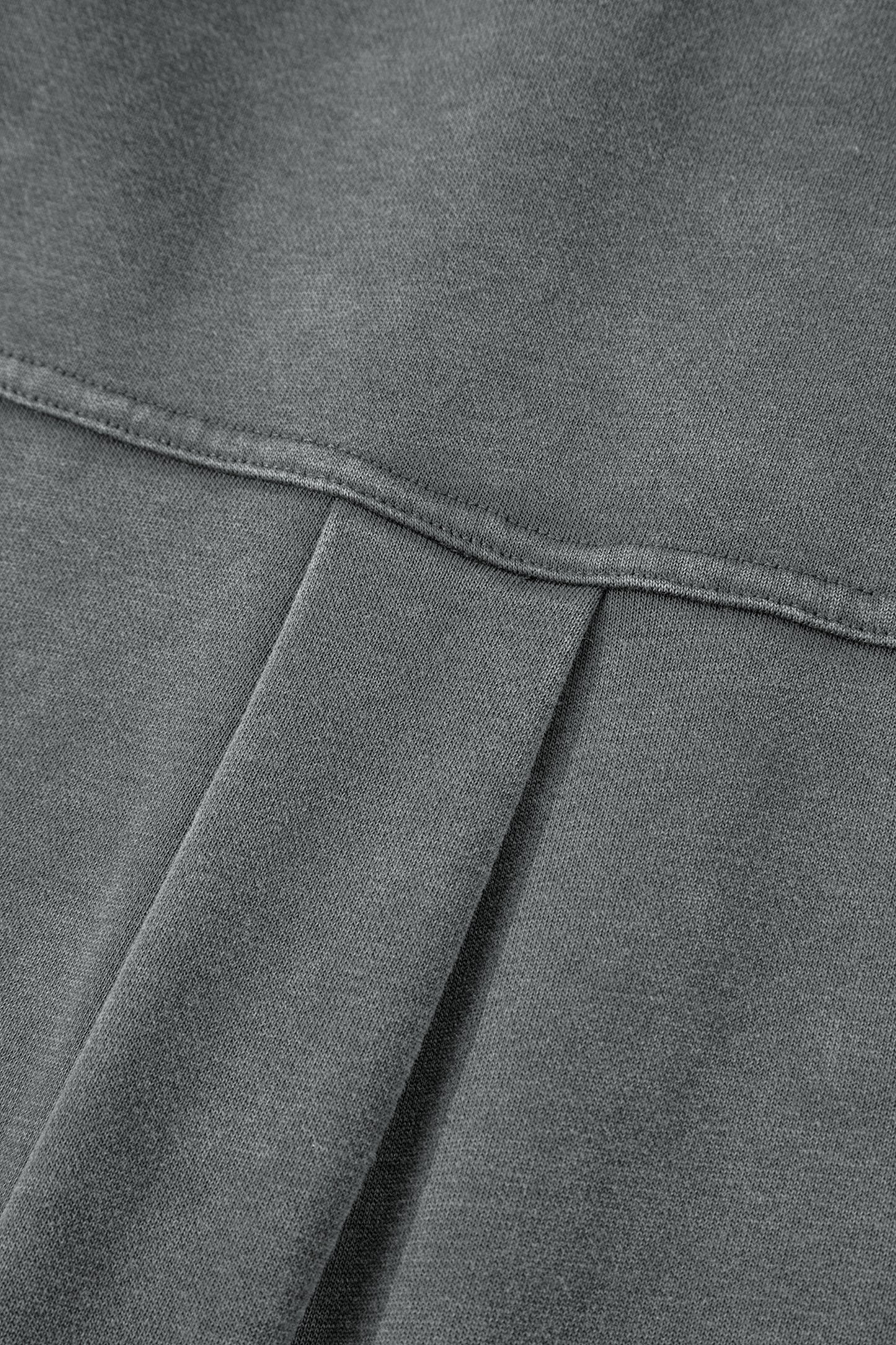 Drop Shoulder Shacket with Side Slit