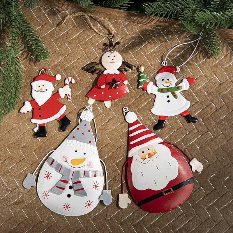 Christmas Decorations – Painted Snowmen Pendants & Tree Ornaments
