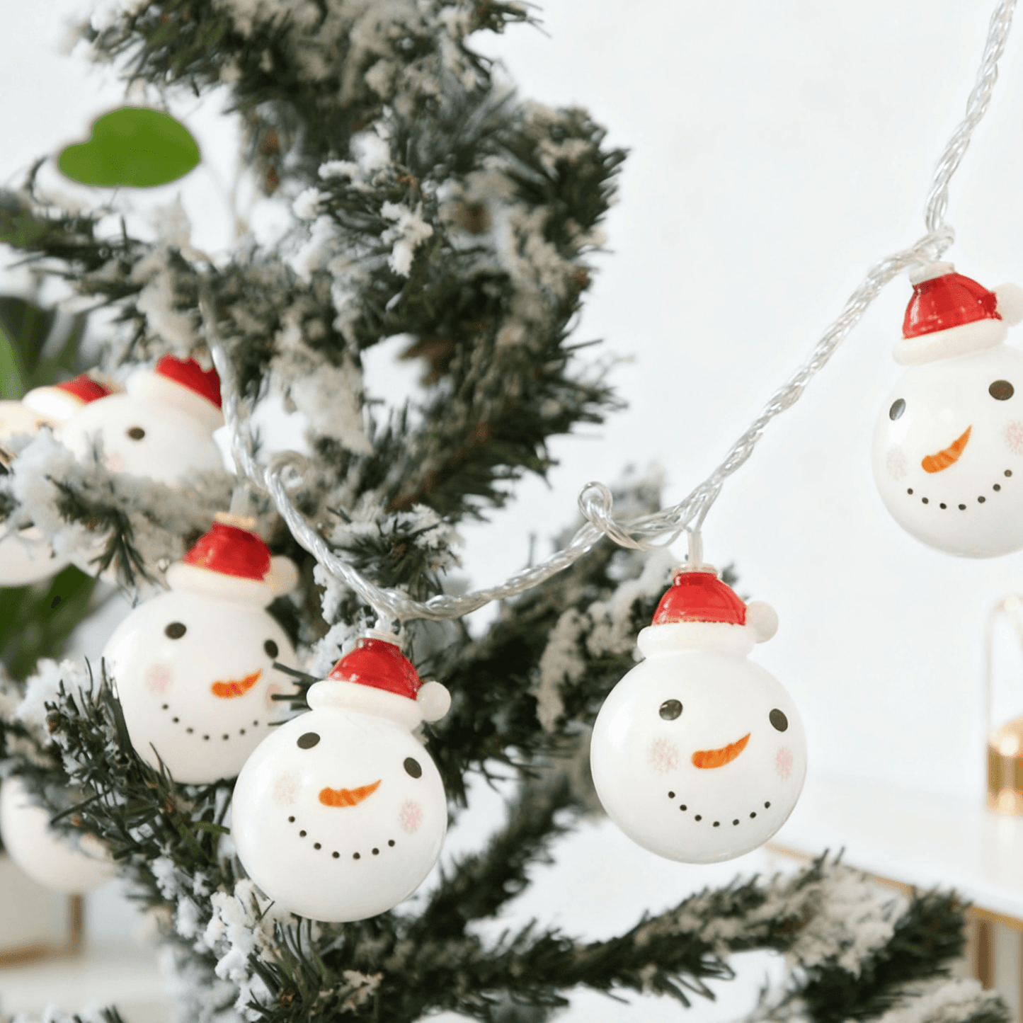 Christmas Snowman LED Light String – Festive Holiday Decorative Lights