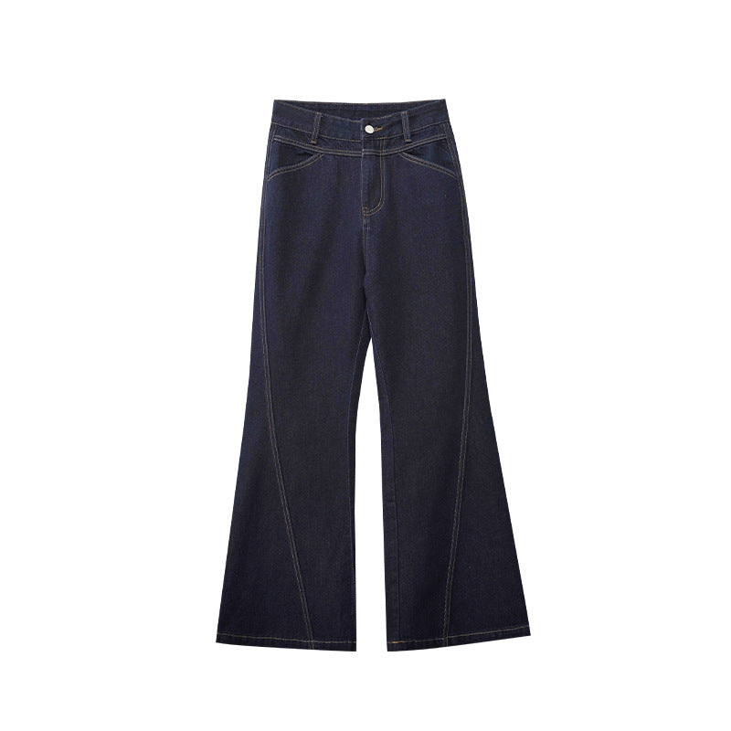 High waisted wide leg jeans