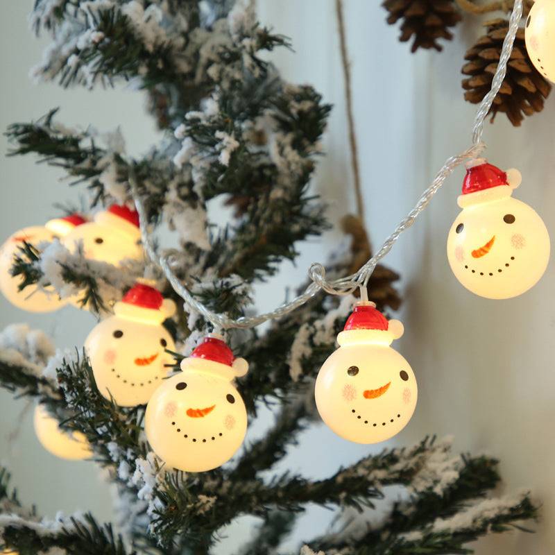 Christmas Snowman LED Light String – Festive Holiday Decorative Lights