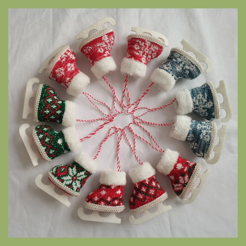 Christmas Skates  Pendant