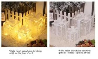 Christmas Decorative Light Gift Box Set with Remote Control