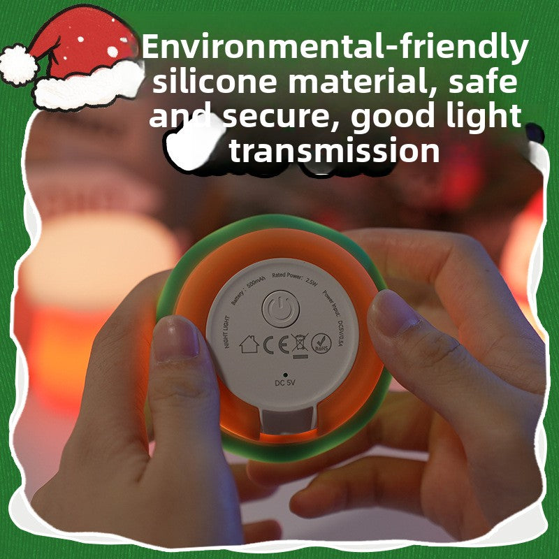 Christmas Silicone Night Light for Home Decor