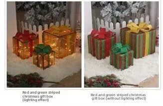 Christmas Decorative Light Gift Box Set with Remote Control