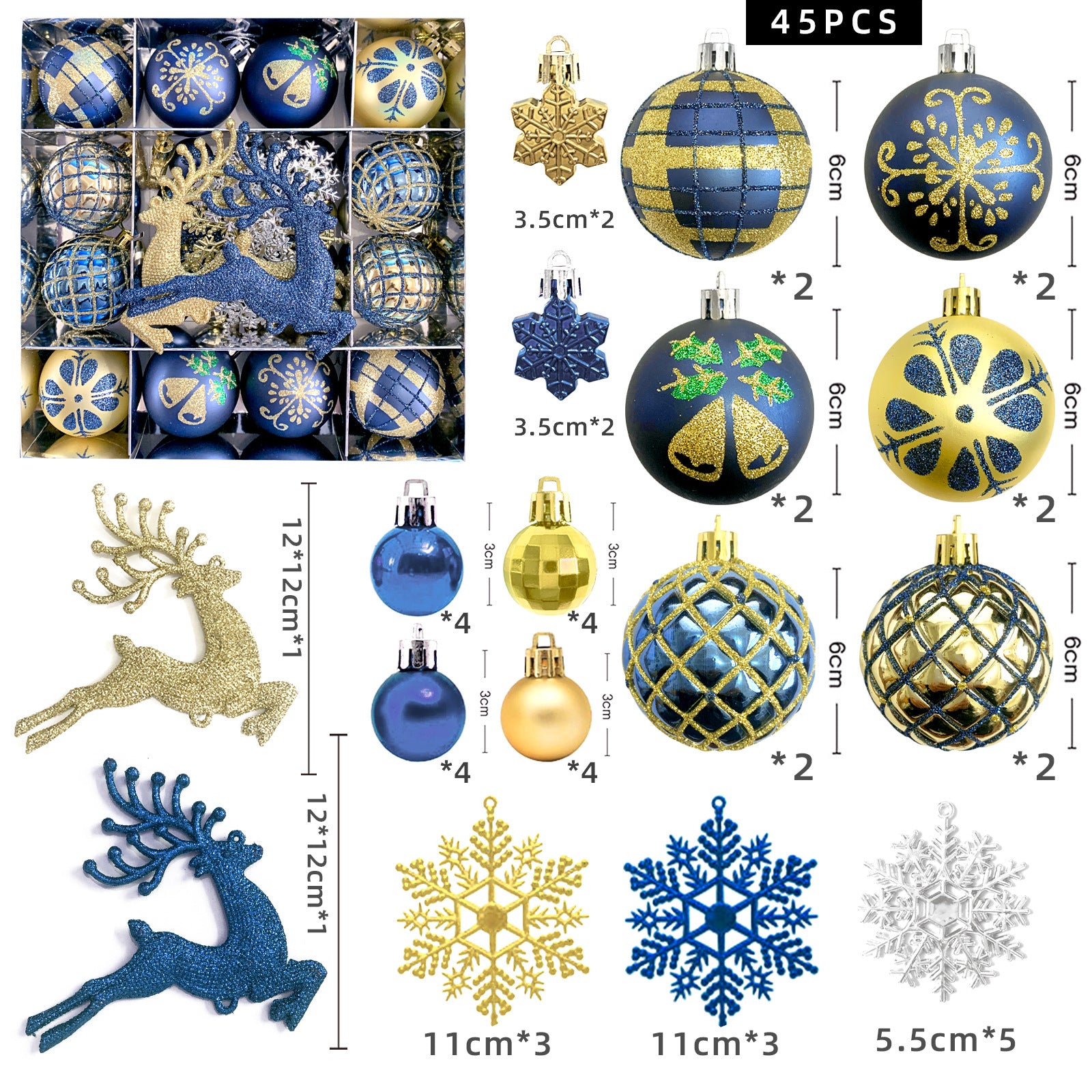 Spherical Christmas decorations Christmas tree