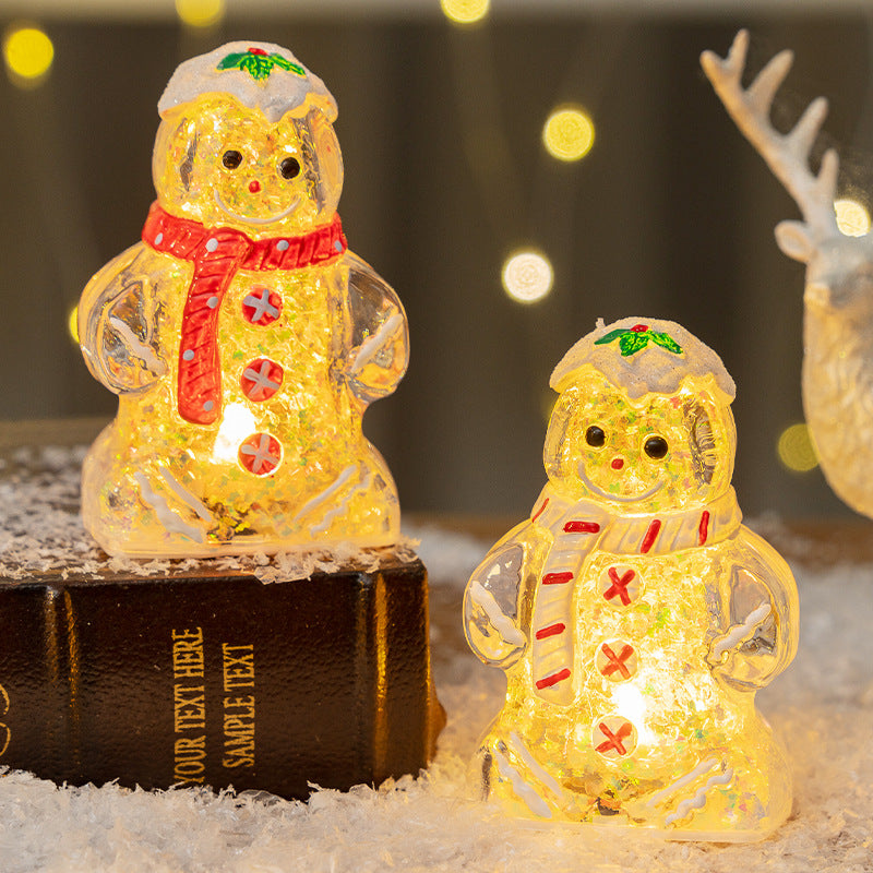 Gingerbread Man Snowman Ornament