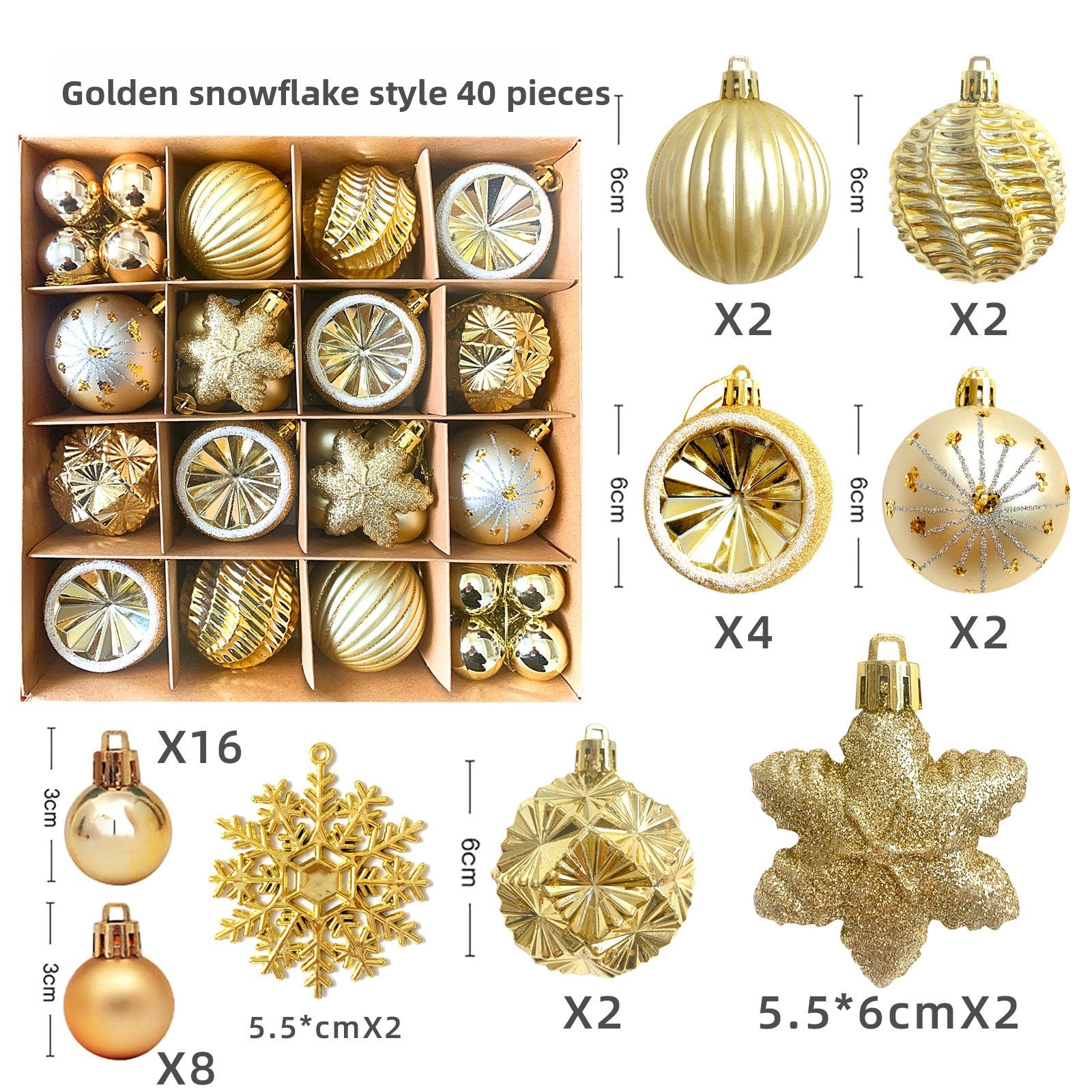 Spherical Christmas decorations Christmas tree