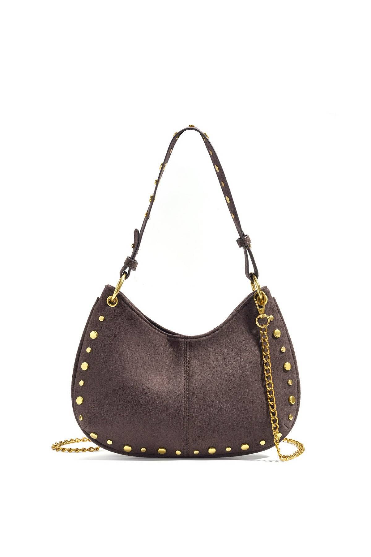 Shoulder Bags Rivet Casual Suede Daily Accessories
