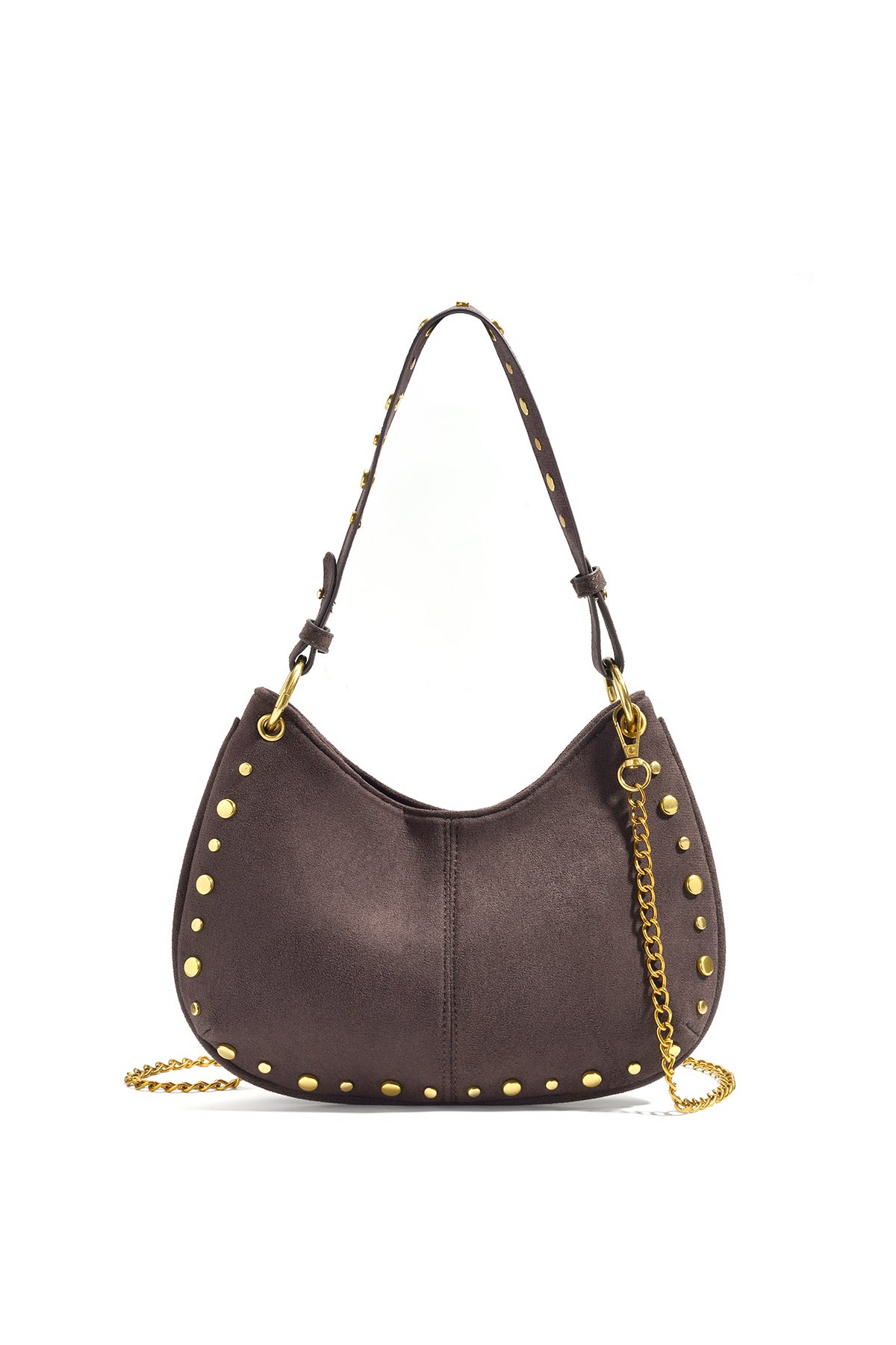 Shoulder Bags Rivet Casual Suede Daily Accessories