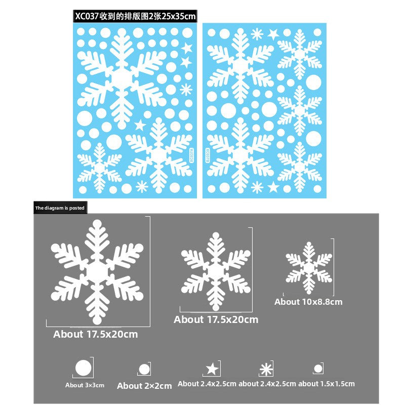 Christmas  Snowflake Stickers