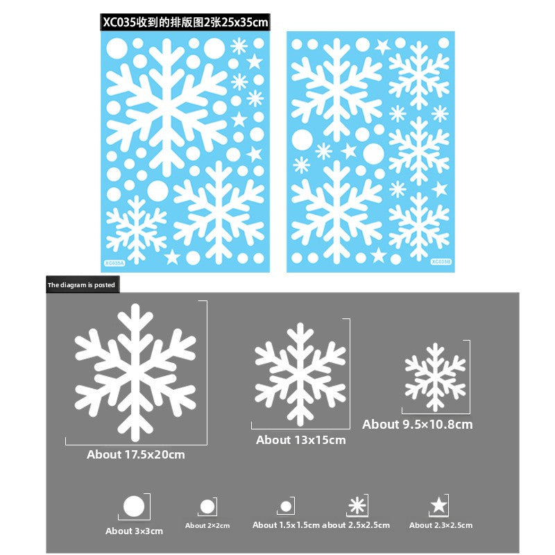 Christmas  Snowflake Stickers