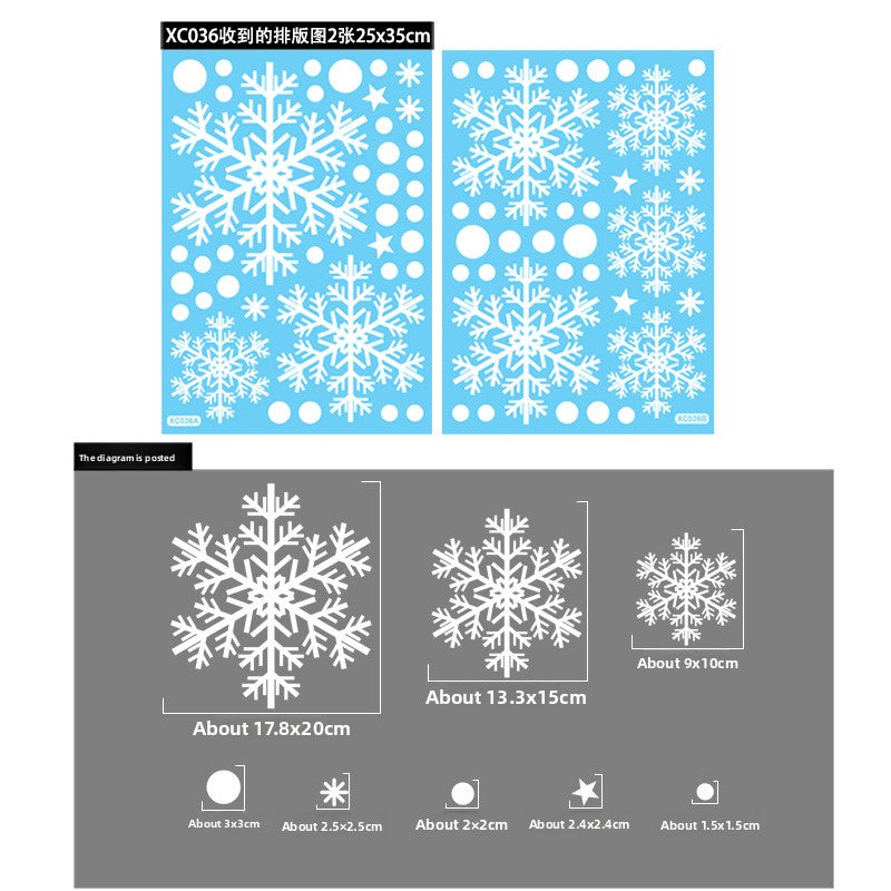 Christmas  Snowflake Stickers
