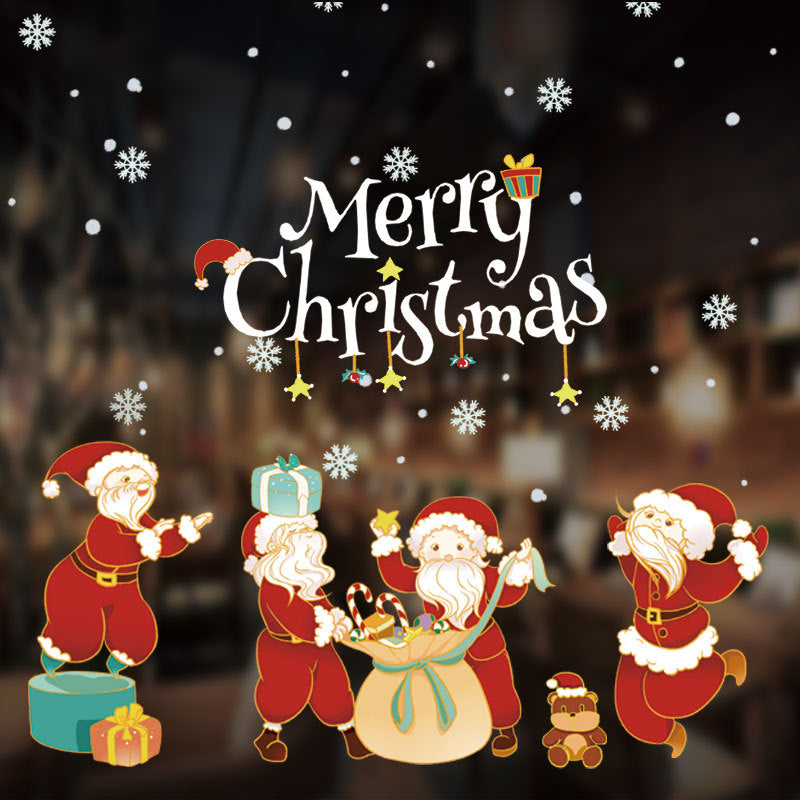 Christmas window stickers