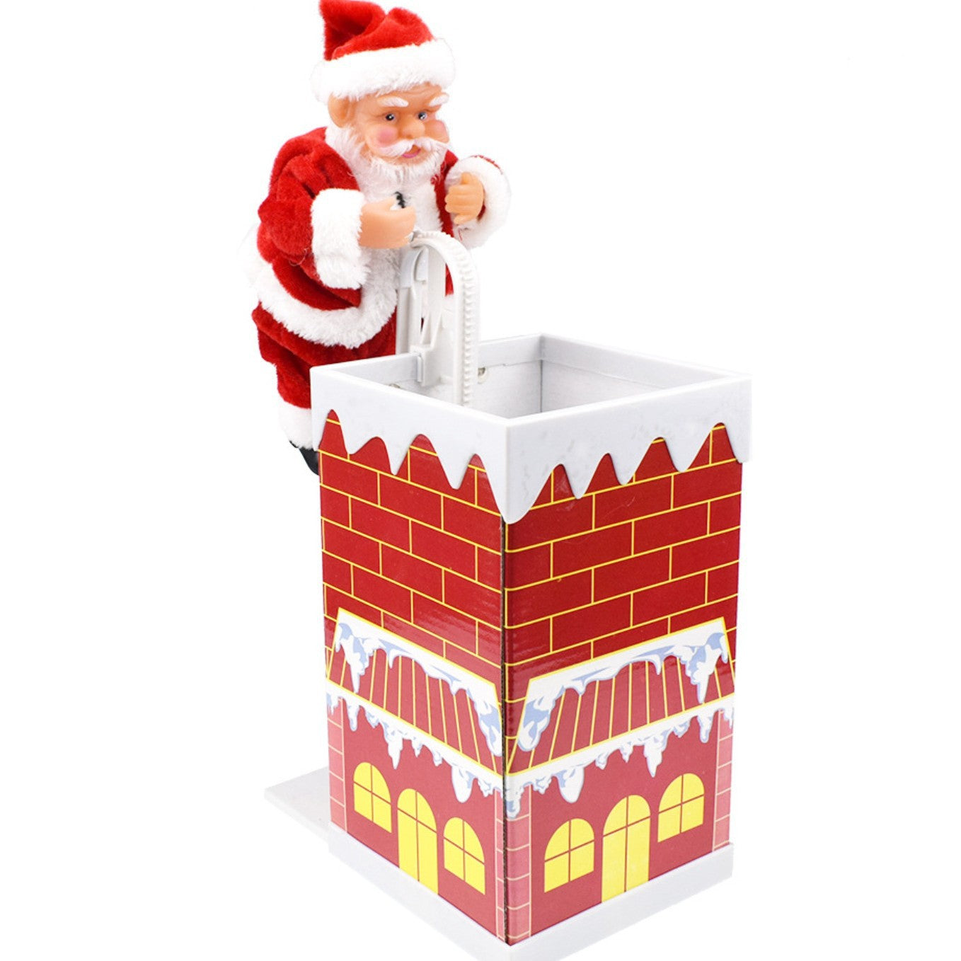 Electric Climbing Santa Claus Christmas Decoration with Music