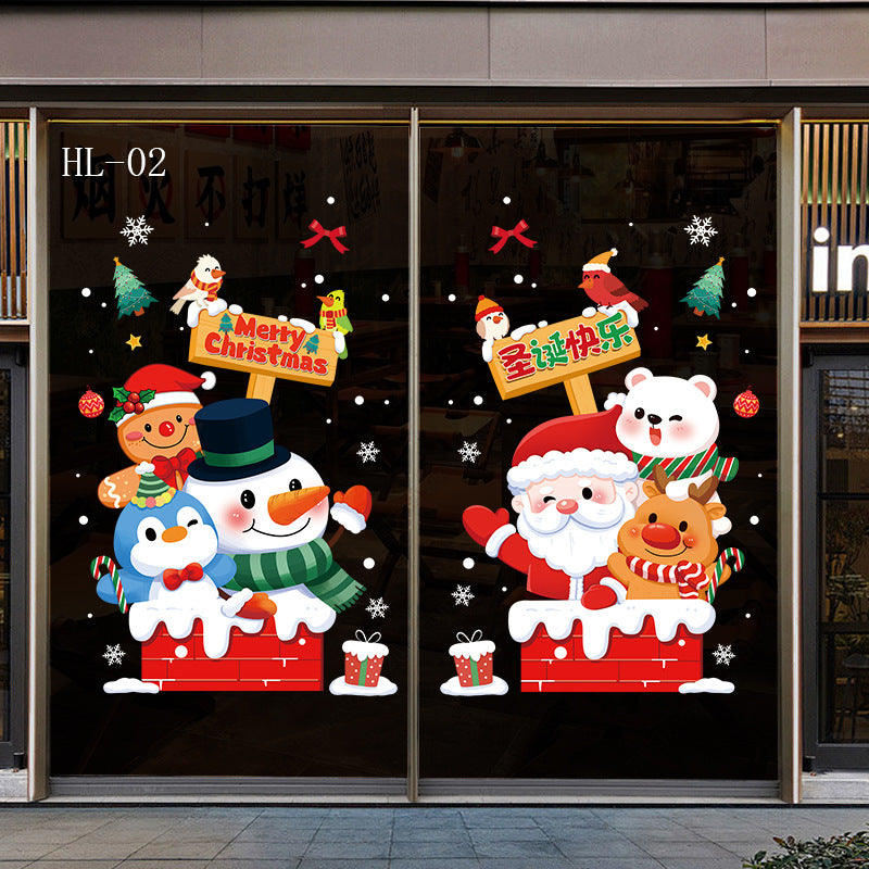 Christmas window stickers