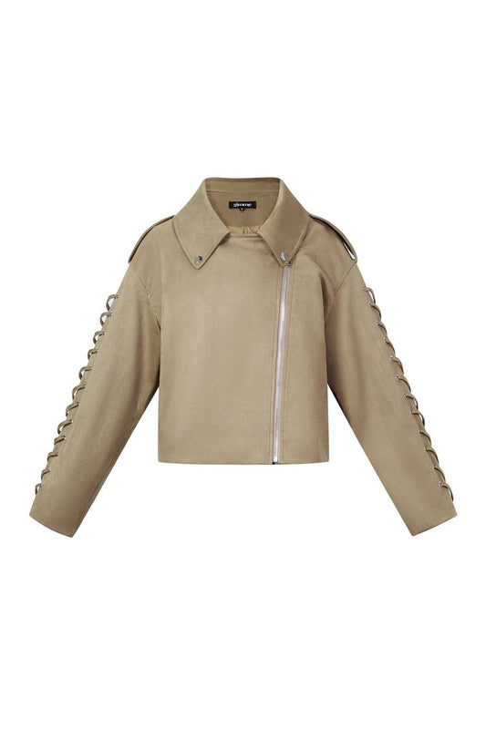 Laced Suede Jacket