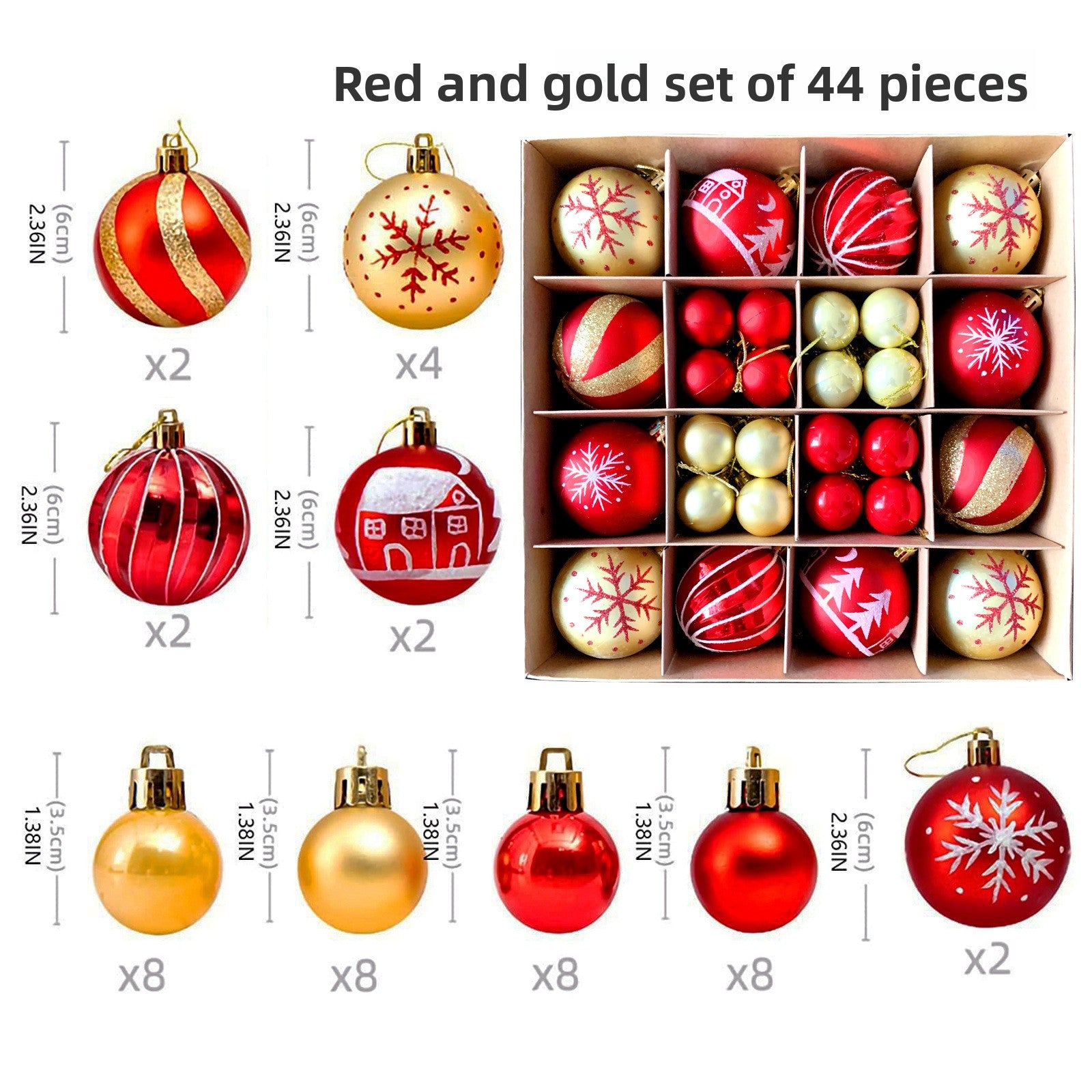 Spherical Christmas decorations Christmas tree