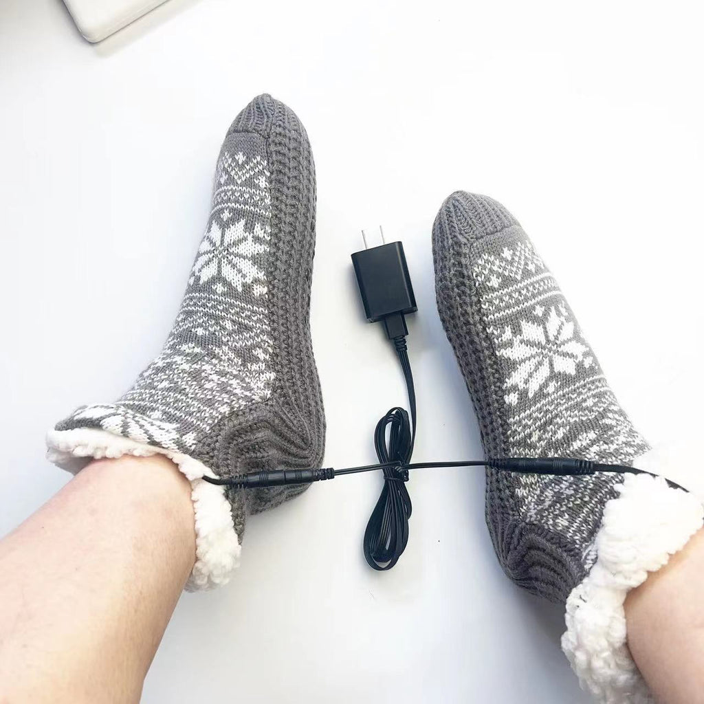 USB Home Heating Foot Warmers - Christmas Warmth Socks